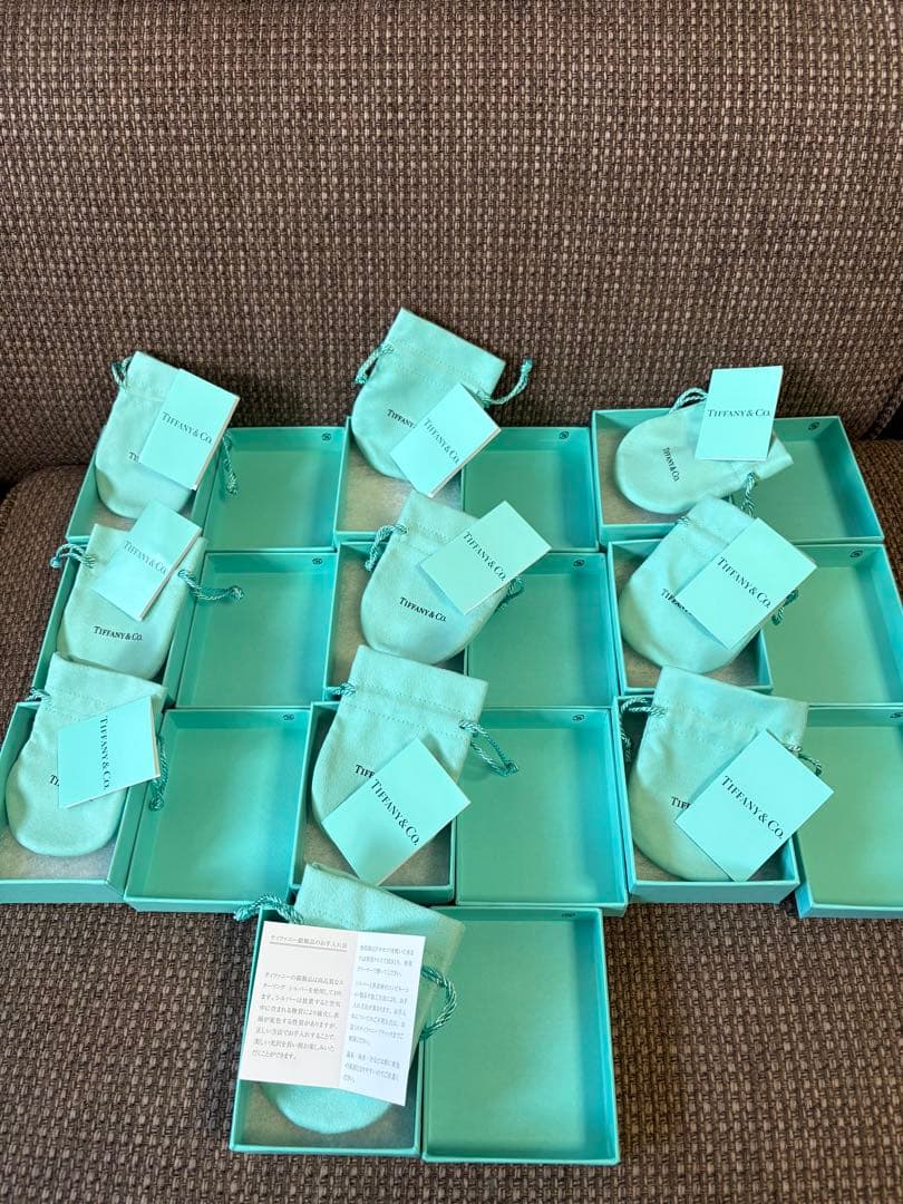 現行品　極美品　ティファニー　空箱　巾着袋　取扱説明書 10セット