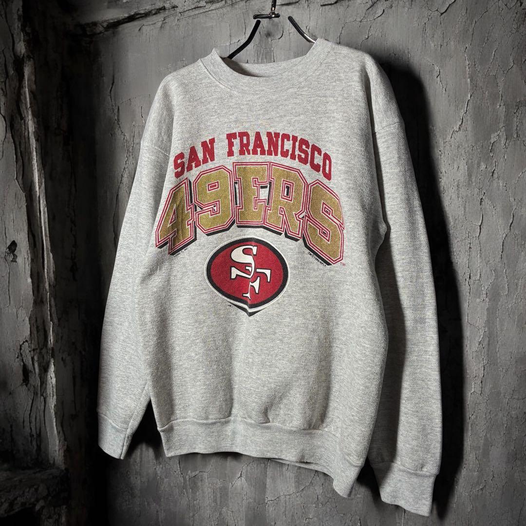 【90s USA製】SAN FRANCISCO 49ERS スウェット　グレー