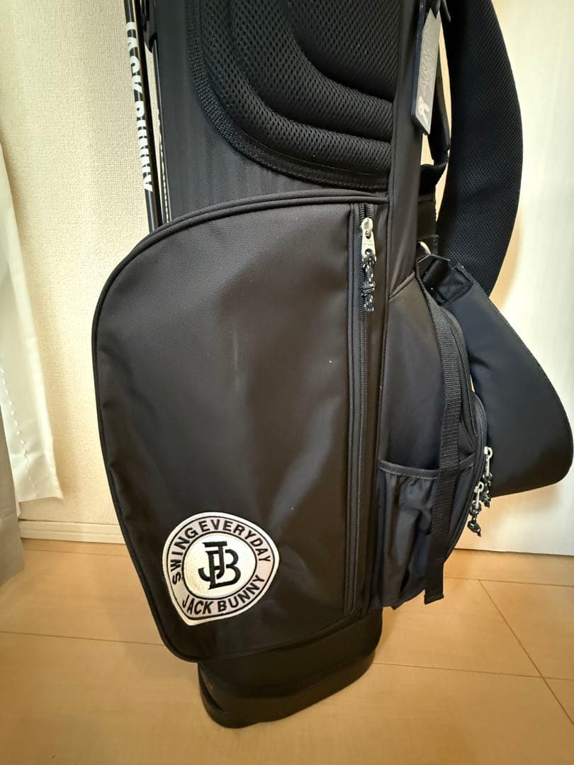 【極美品】JACK BUNNY スタンド式キャディバッグ ブラック
