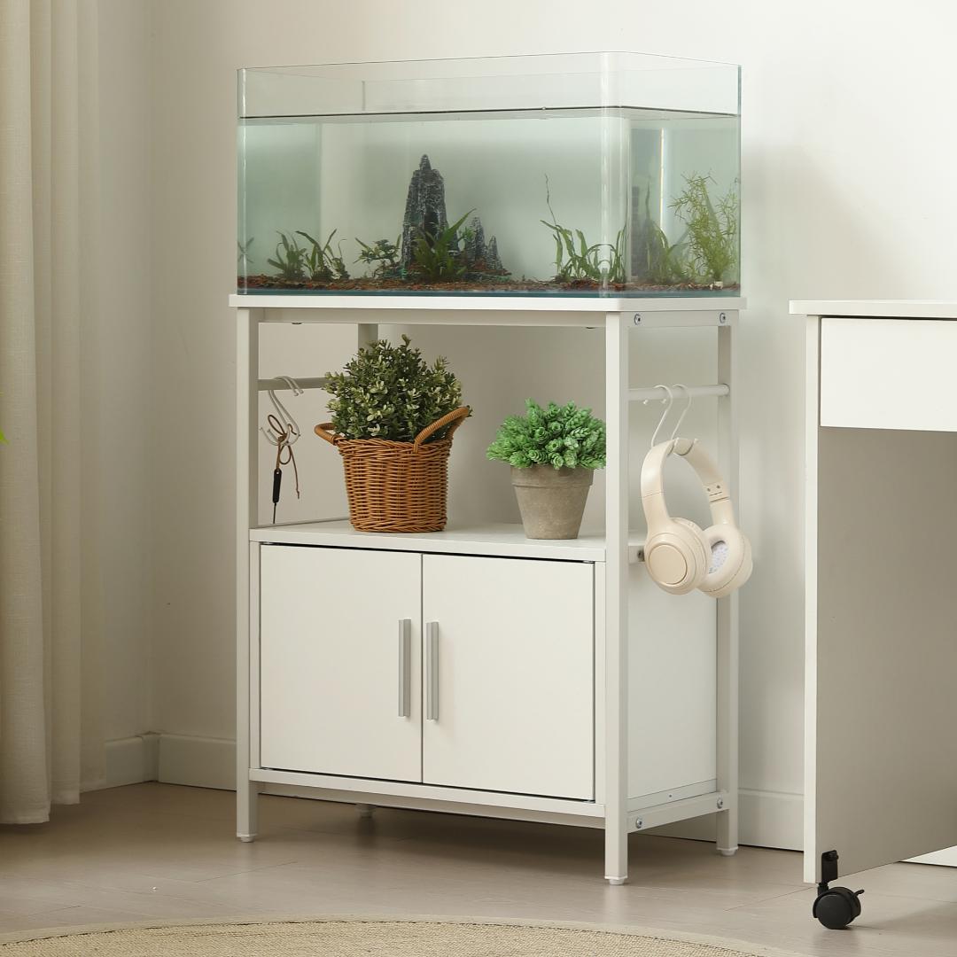 水槽台 水槽スタンド 耐荷重120kg 収納棚 60cm×30cm WHITE