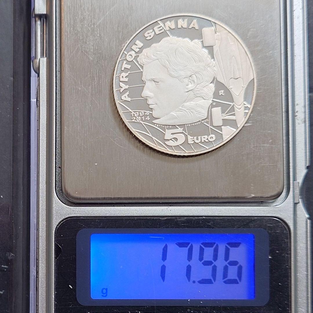 2014年 サンマリノ銀貨 アイルトン・セナ追悼20周記念銀貨 SV925