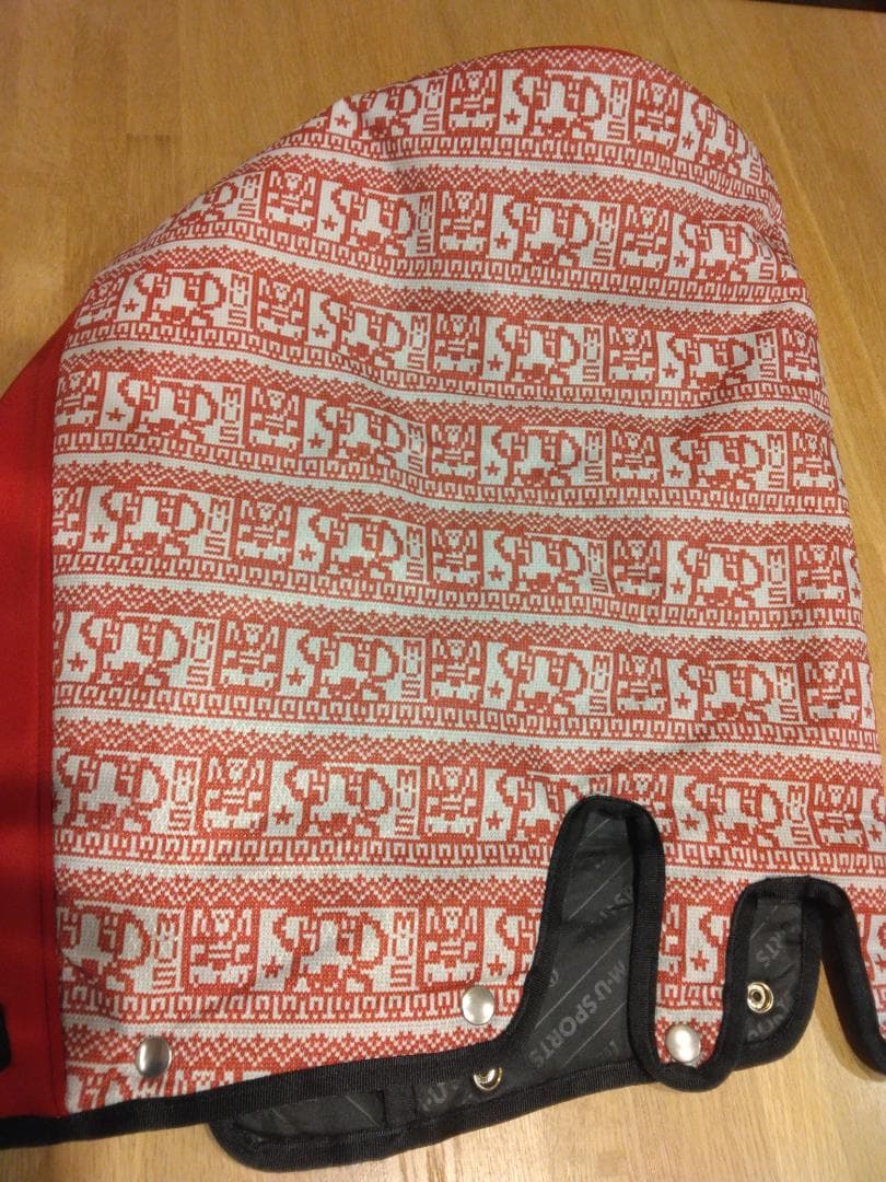 M.U SPORTS 赤 パターン入り キャディバッグ