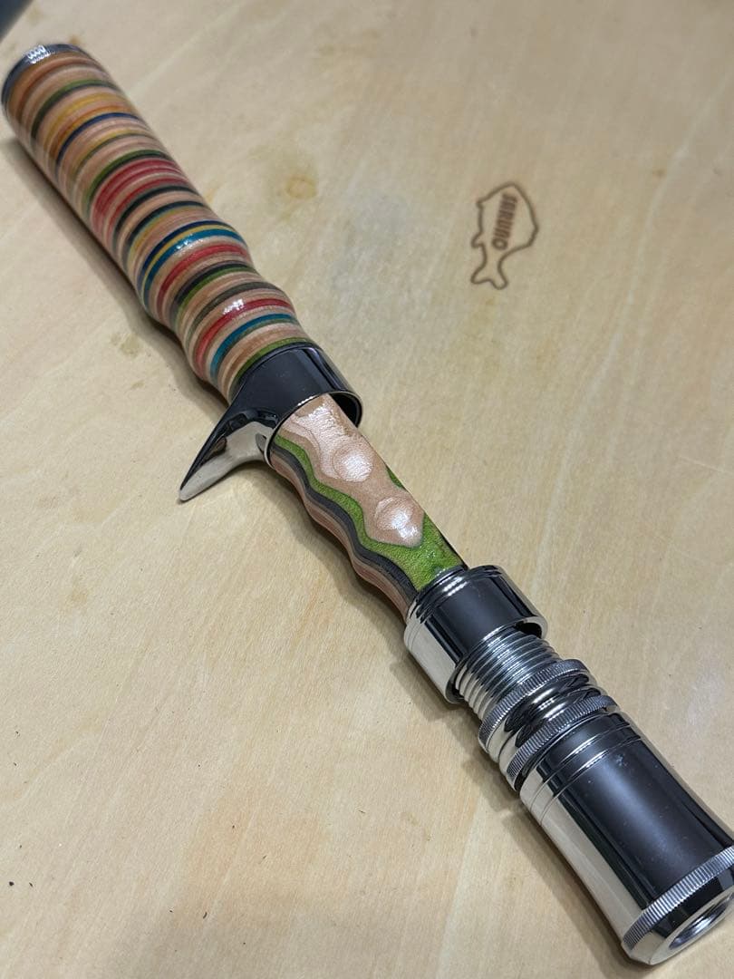 ハンドメイドグリップ　ベイトグリップ　トップウォーター 渓流　ベイトフィネス