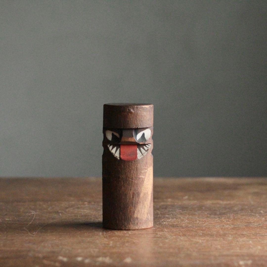 木でこ 木仙作 大友人形 郷土人形 魔除けの神 民芸 古道具 アンティーク