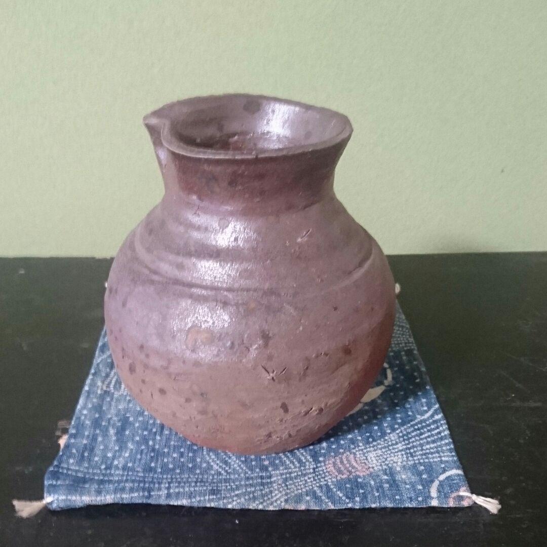 値下げ❗備前焼、難波章氏、雀口小壺