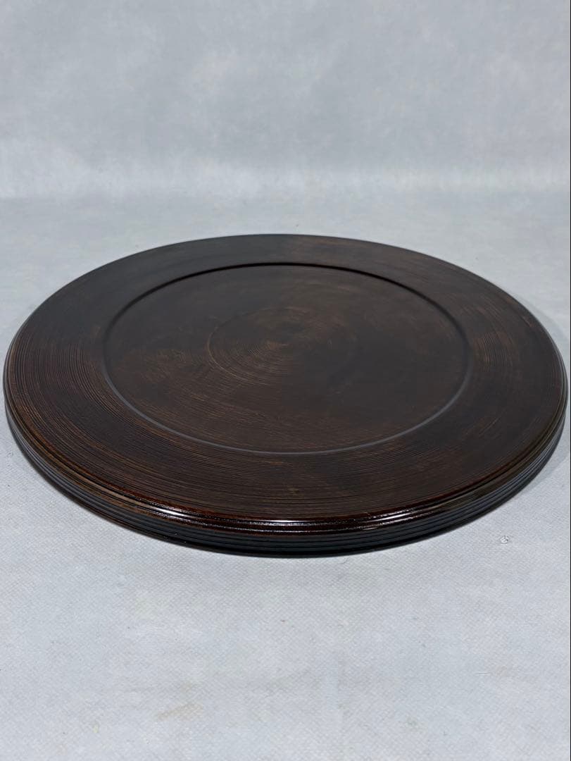 天然木　大徳寺　丸盆五枚　茶道具　懐石道具　送料込