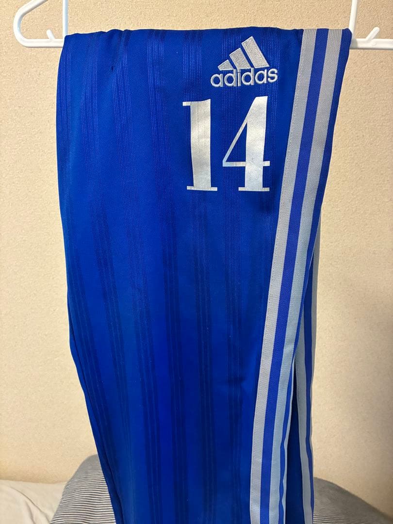 岡崎城西ジャージ上下セット ハーフパンツ3点 adidas 青色 メンズ ウエア