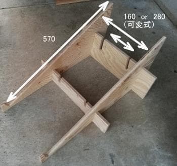 マルシェ傾斜ディスプレイ完成セット（傾斜台と木箱のセット）（ナチュラルブラウン）