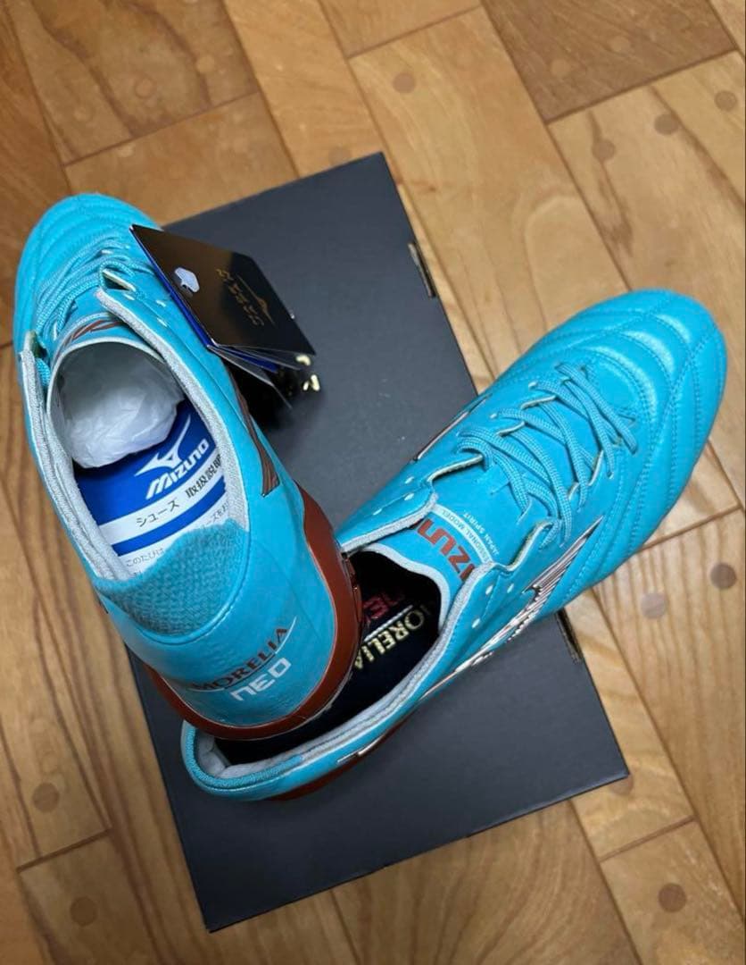 Mizuno モレリアNeo III ライトブルー スパイク