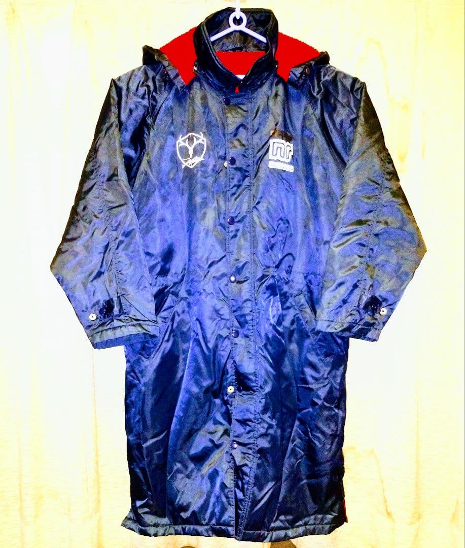 【匿名配送】【入手困難】鹿島アントラーズ　ベンチコート　紺　赤　90s