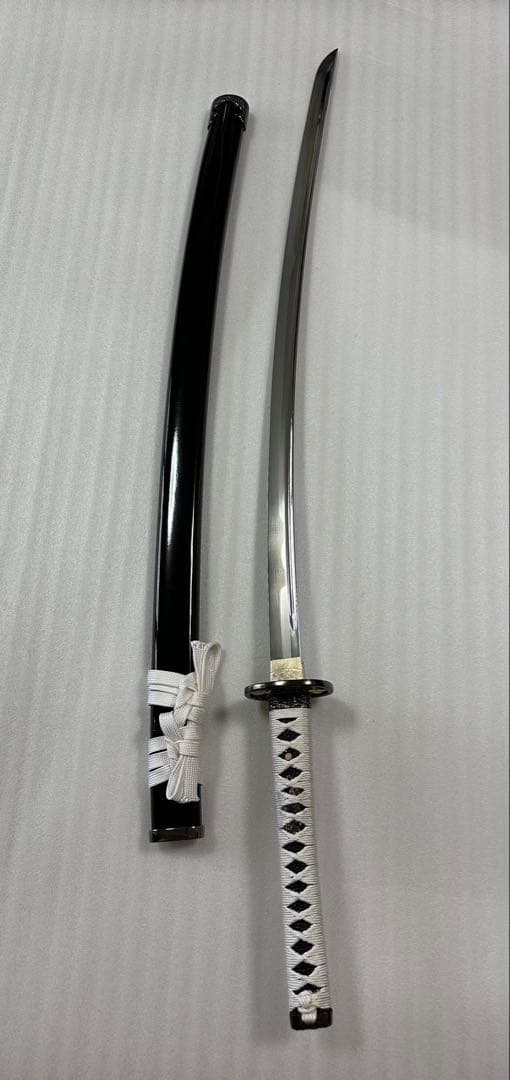 新品 模造刀　樋入り刀身 打刀 黑鞘　コスプレ 鞘付き長さ約105cm 26A2