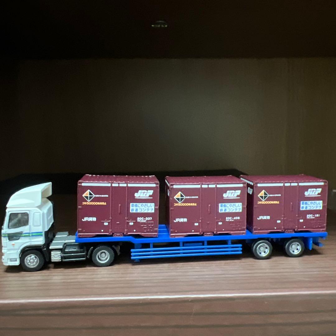 トレーラーコレクション　日野プロフィアハイブリッド仕様　日通コンテナトレーラー