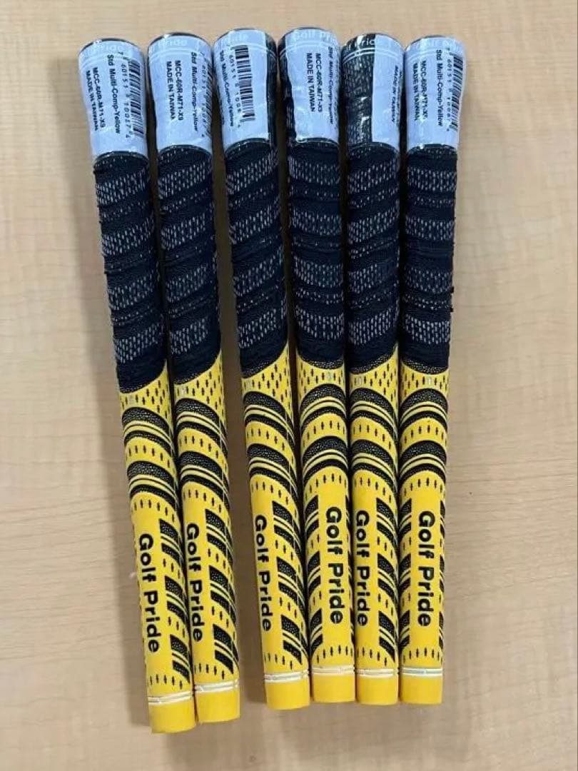 Golf Pride ゴルフグリップ 6本セット　イエロー/ブラック