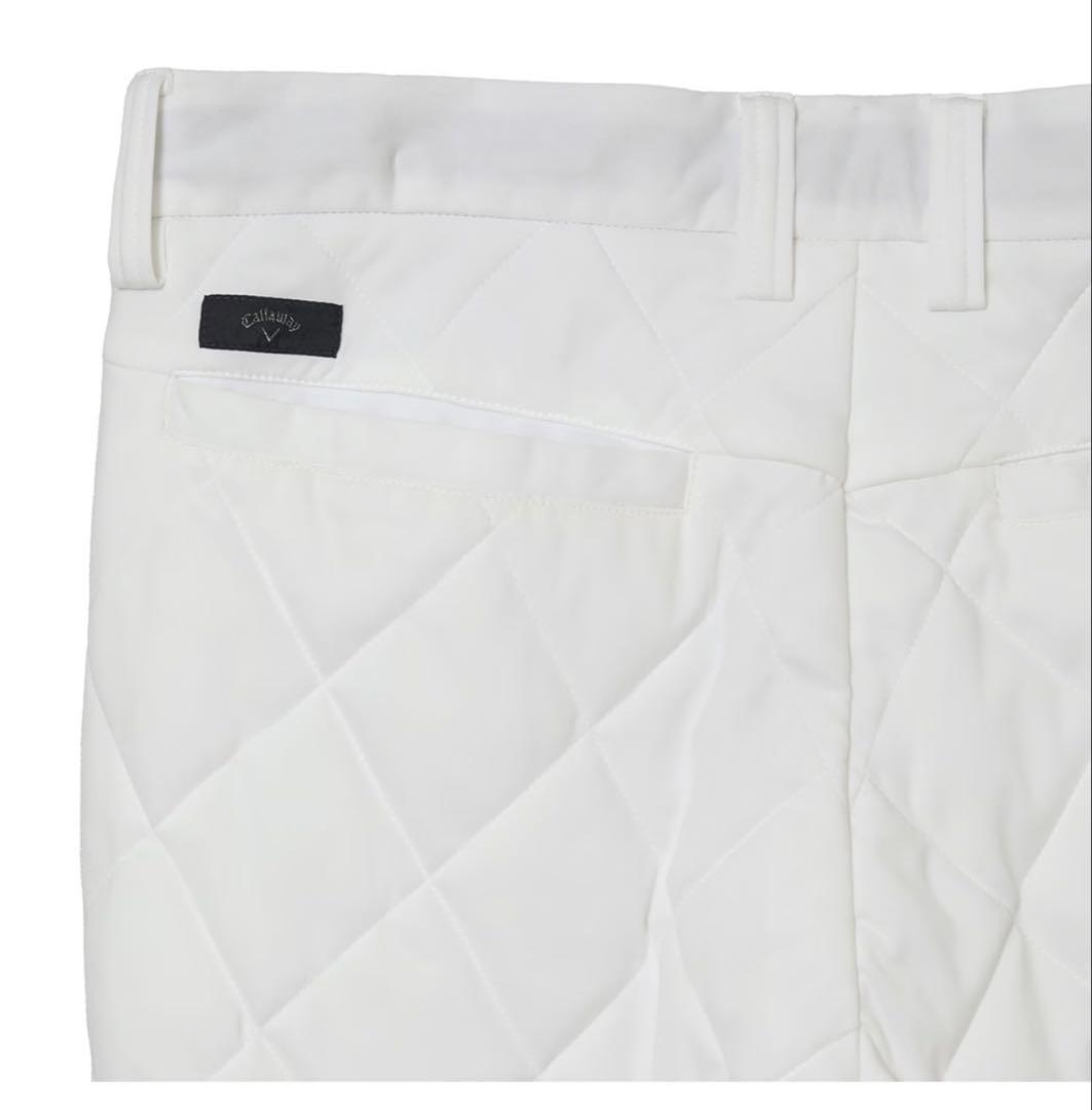美品　キャロウェイゴルフ中綿ダウンパンツ　ホワイト　Lサイズ