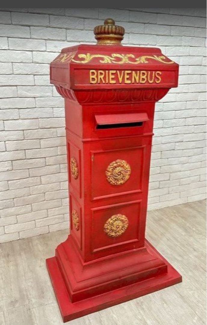 【東京都内23区配送無料】アンティーク 1900年　オランダ　公共　郵便　ポスト