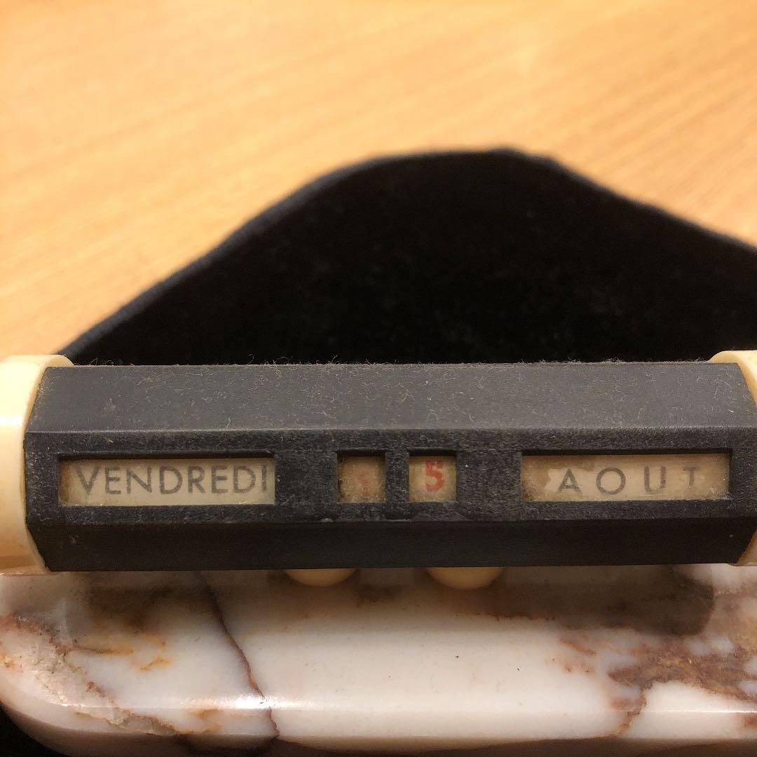 アンティーク　プードルの日めくりカレンダー