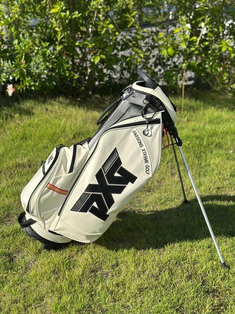 BIGロゴ！PXG キャディバッグ スタンド付き アイボリー