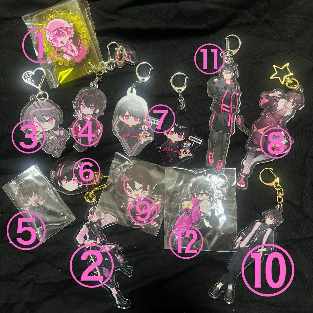 夢喰NEON ゆら アクリルキーホルダー