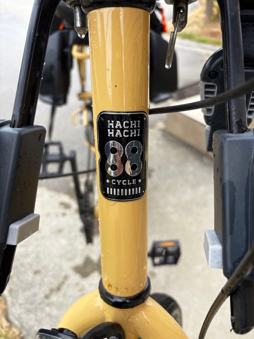 【豪華カスタム】88サイクル パパチャリ 子乗せ2人仕様 レインカバー・コンテナ