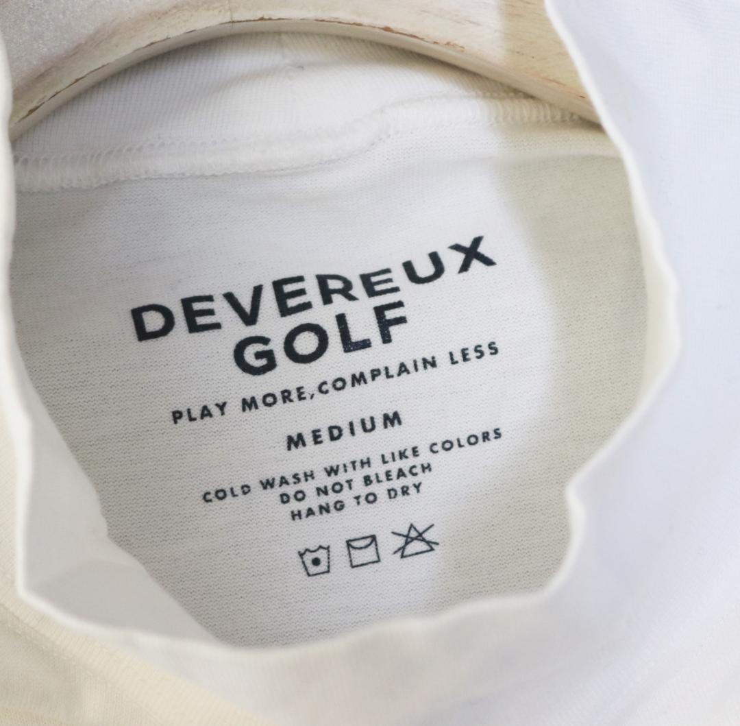 新品【デヴァロー ゴルフ】レディース プリント長袖Tシャツ 白 M(メンズ S)