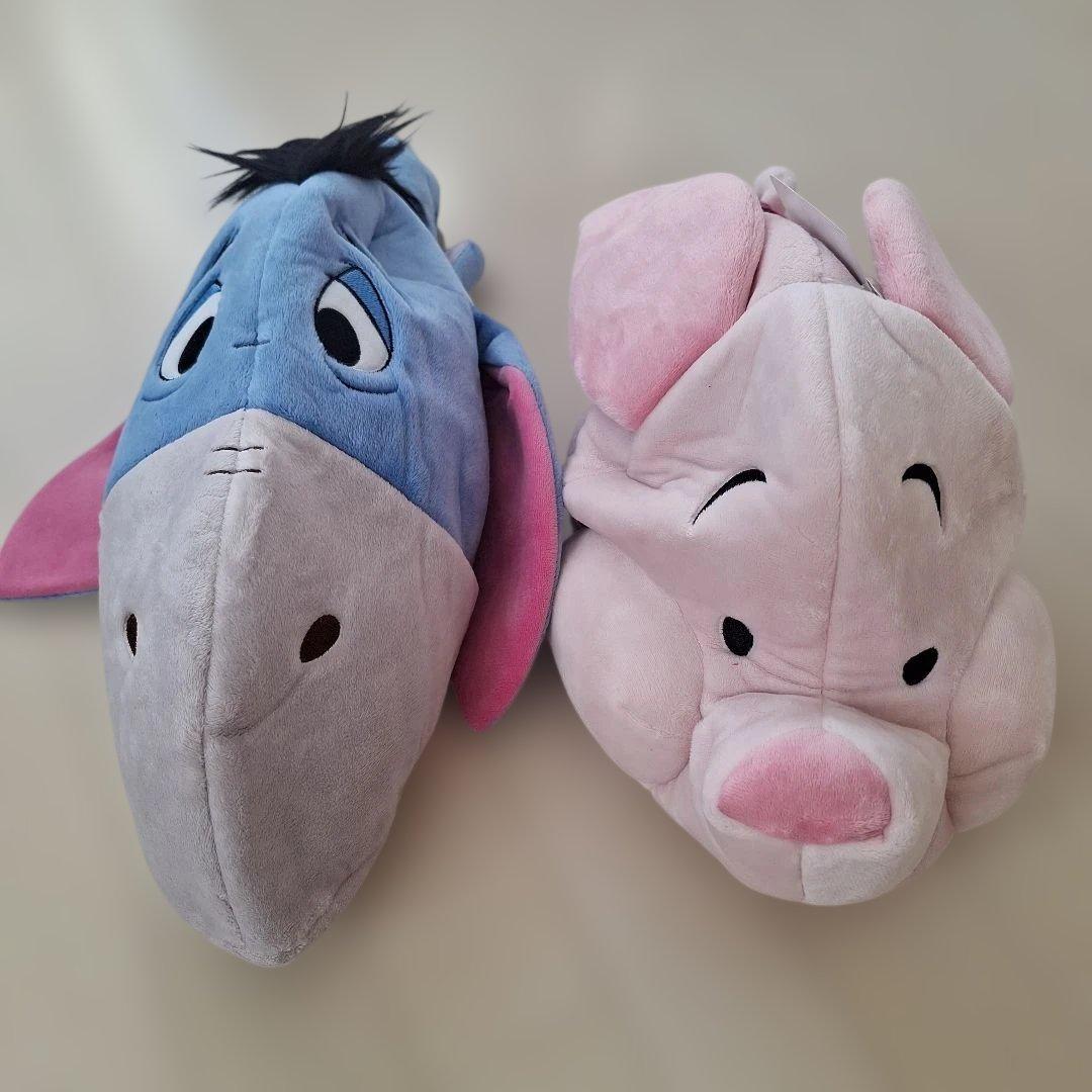 【激レア】ディズニー　イーヨーとピグレット ファンキャップセット