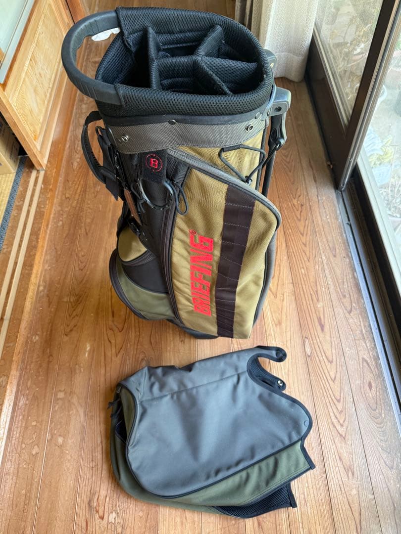 BRIEFING キャディバッグ オリーブ・ブラック限定20周年