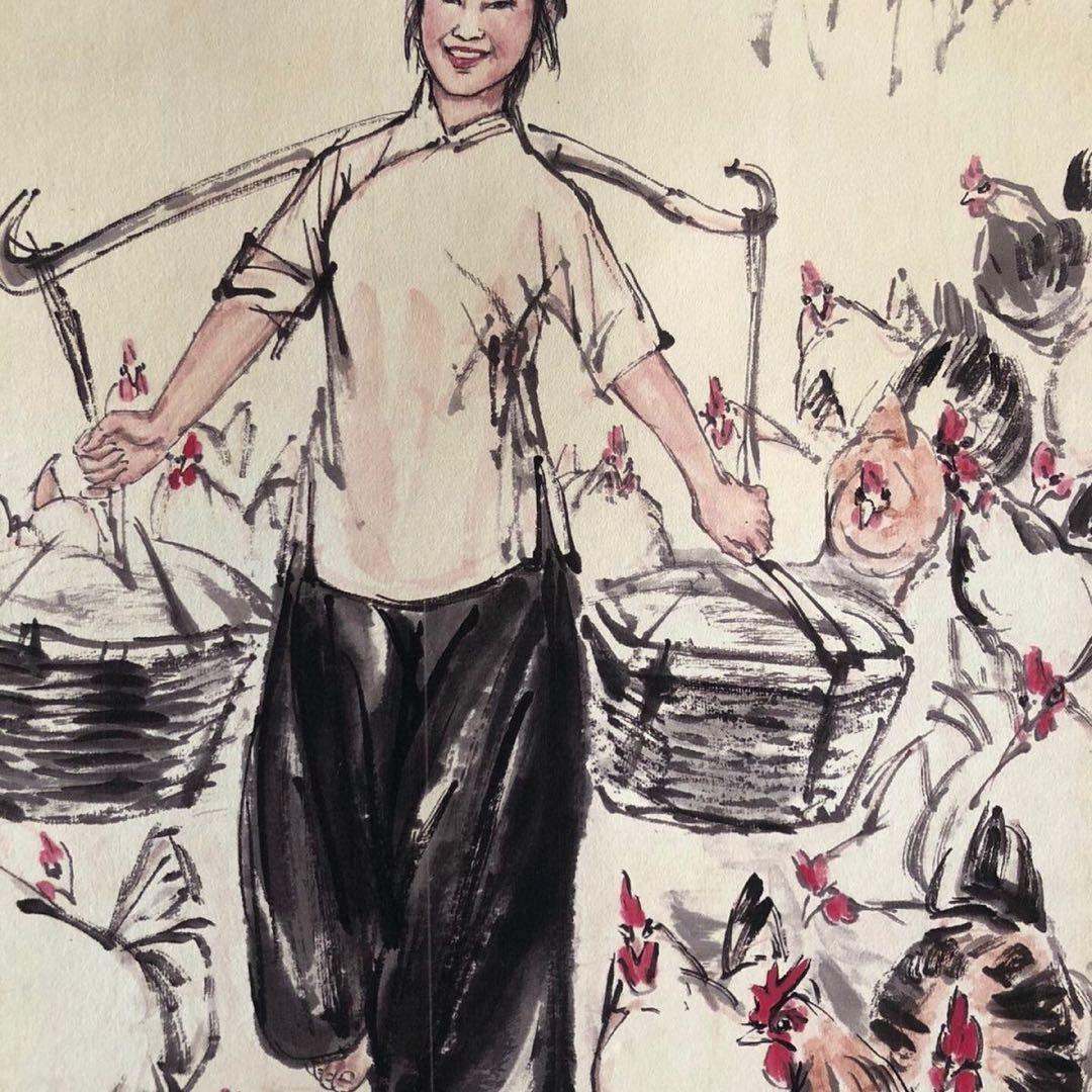 【黄冑・四条屏】「辺疆意趣」掛軸セット　表装済み／全体163×38cm