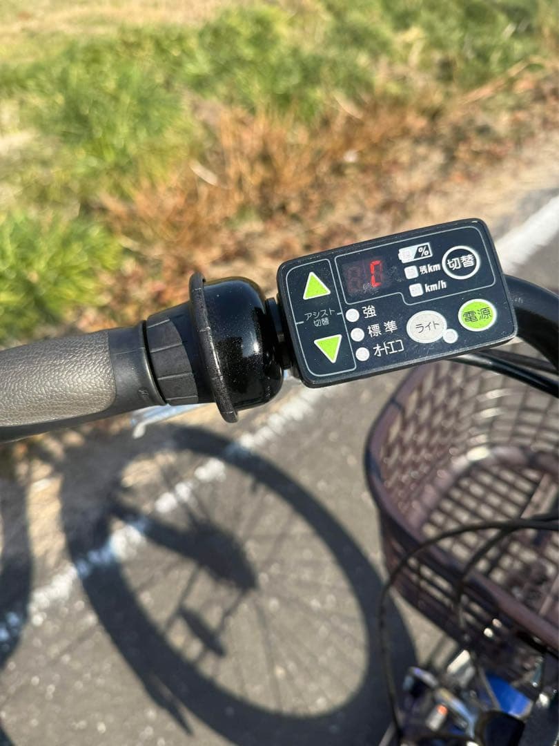 青色 シティタイプ 電動アシスト自転車