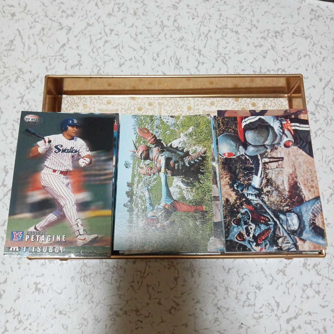 お宝　仮面ライダー、キカイダー、ゴレンジャー、野球などの古いカルビーカードセット