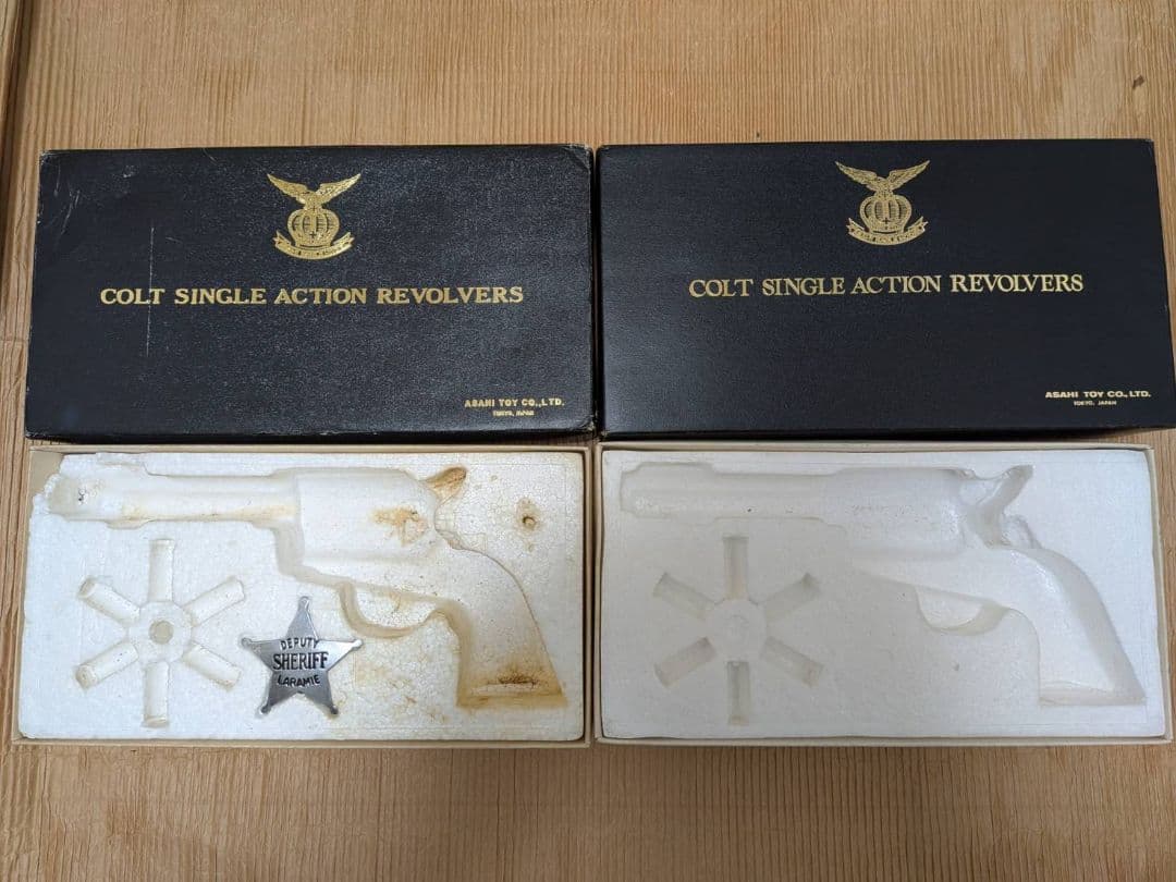 【空箱】アサヒイーグル SAA コルトシングルアクションリボルバー 空箱２個