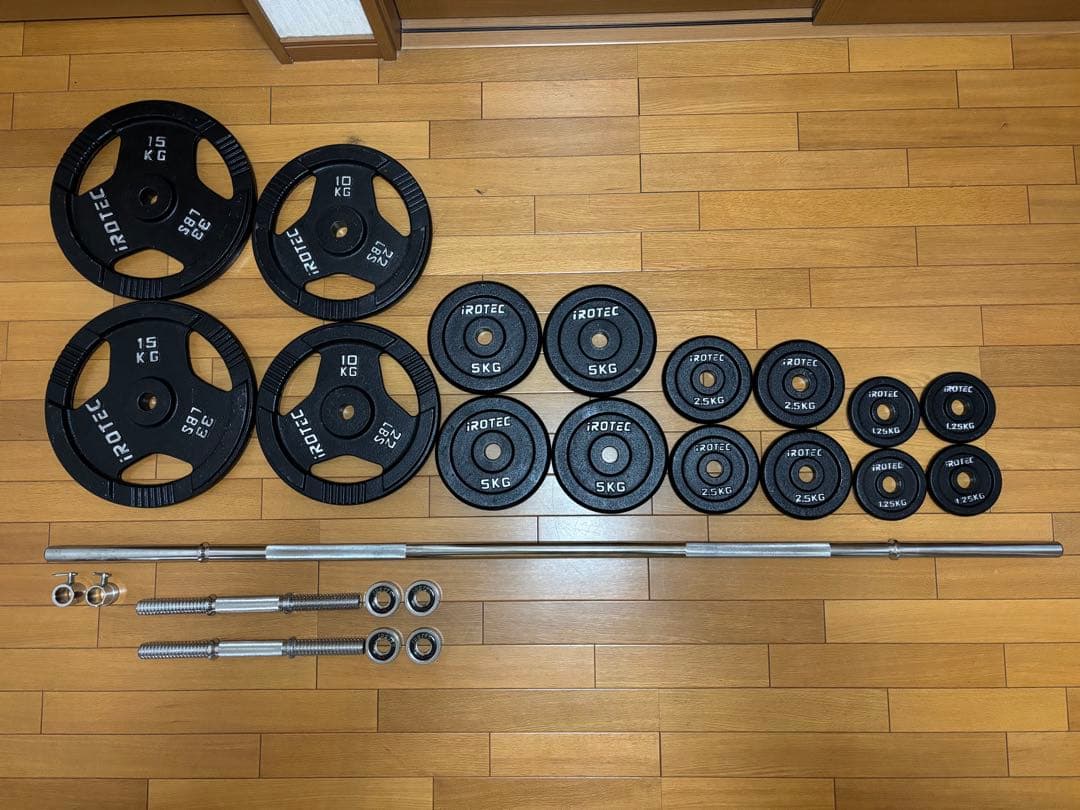 直接受取　IROTEC アイロテックバーベルダンベルセット100kg