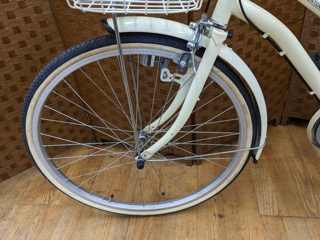 U020 子供用自転車　24インチ 6段変速 ホワイト