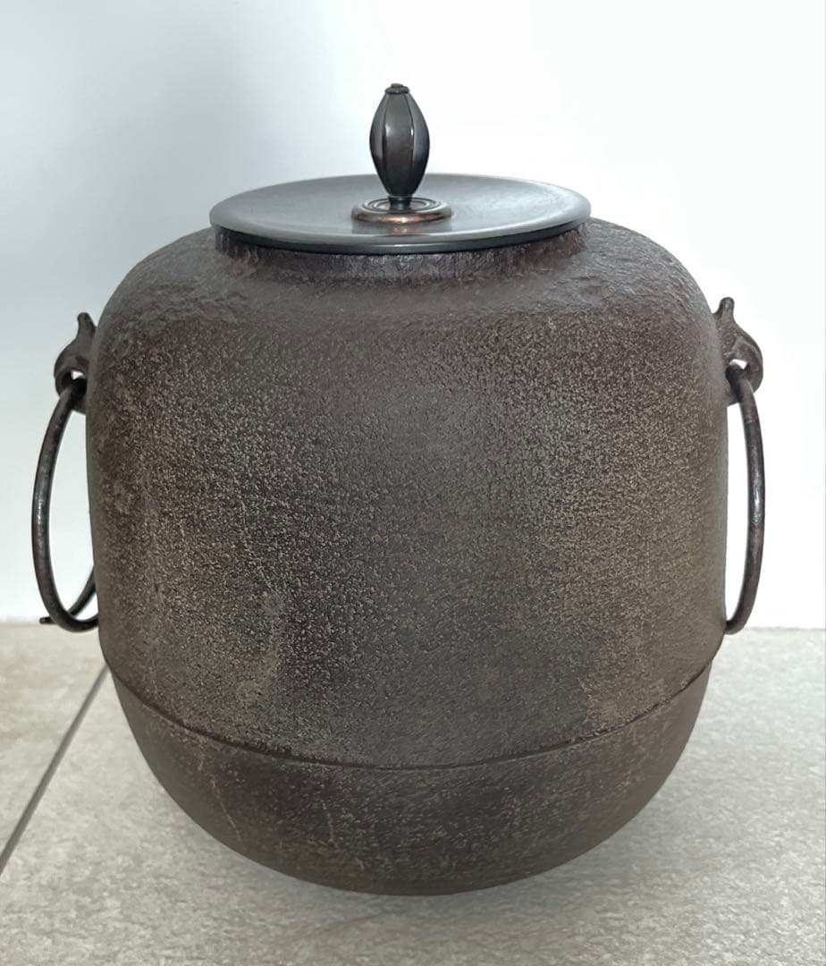 茶釜 『人間国宝　高橋敬典造』『棗釜』 共箱 茶道具