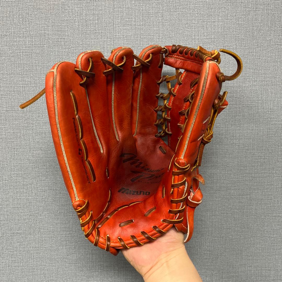 1181 ミズノプロ 型抜群 即戦力 硬式 外野手用グローブ 左投げ