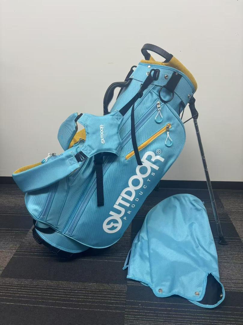 OUTDOOR PRODUCTS スタンド式キャディバッグ スカイブルー