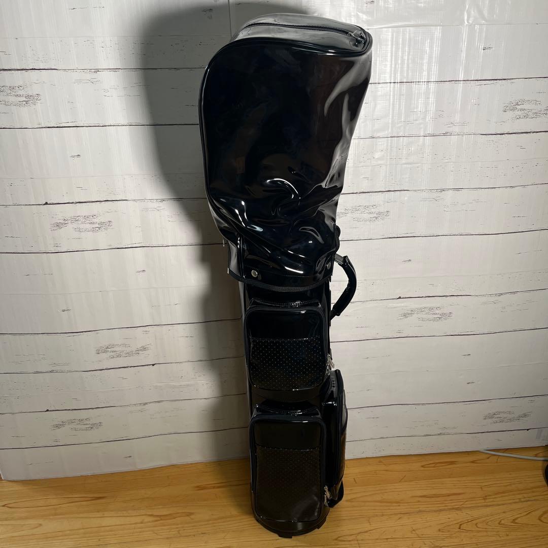 【美品】本間ゴルフ　キャディバッグ　ブラック　スケルトン　8型