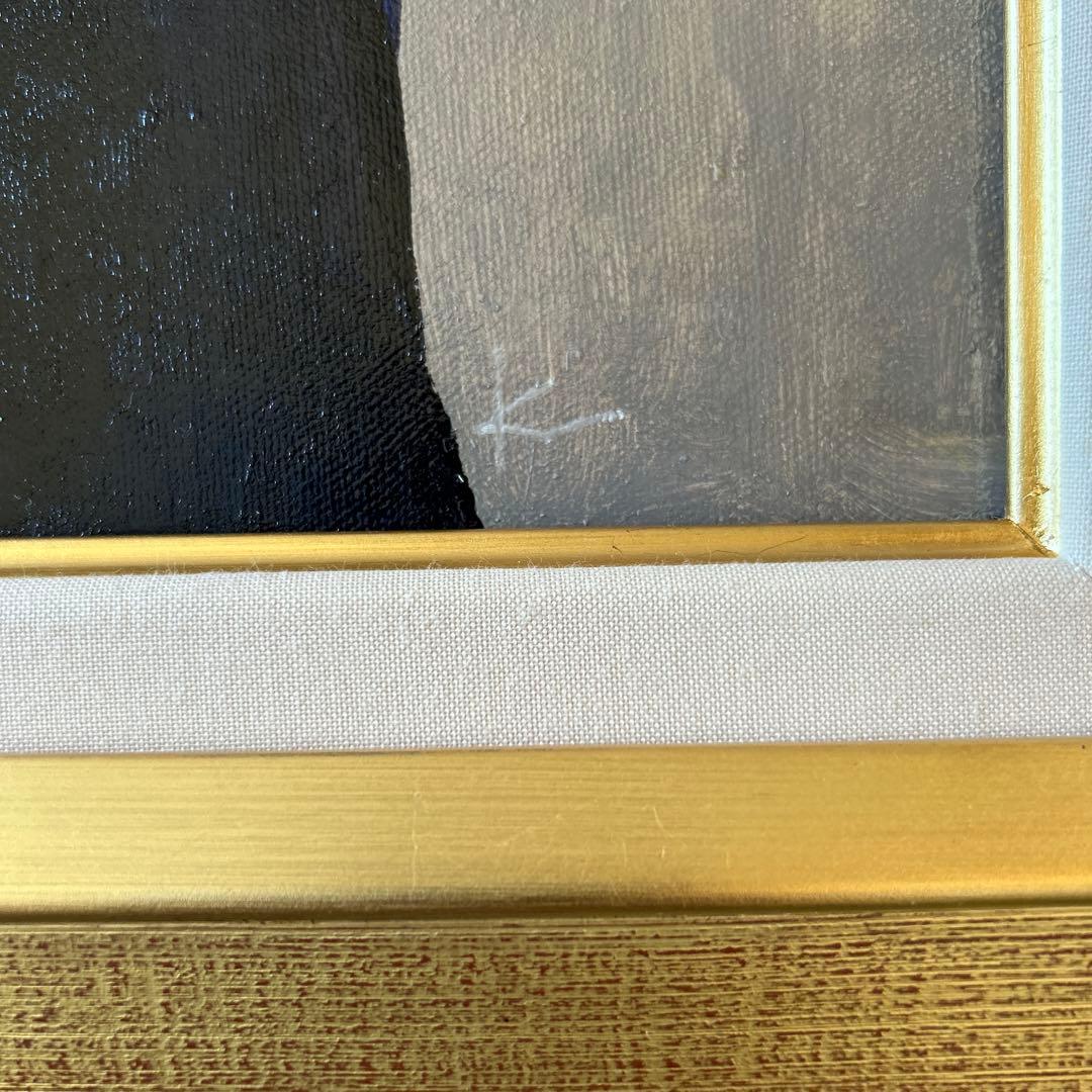 絵画　油彩画　少女　後藤敬ニ　「セプテンバー」