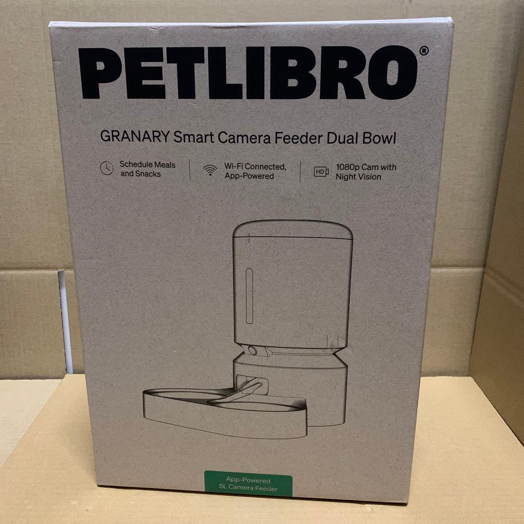 新品　PETLIBRO 自動給餌器 猫 カメラ付き 5L大容量 ホワイト
