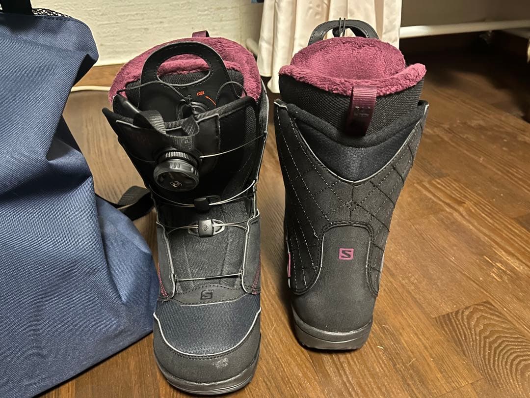 Salomon スノーボードブーツ ブラック/パープル