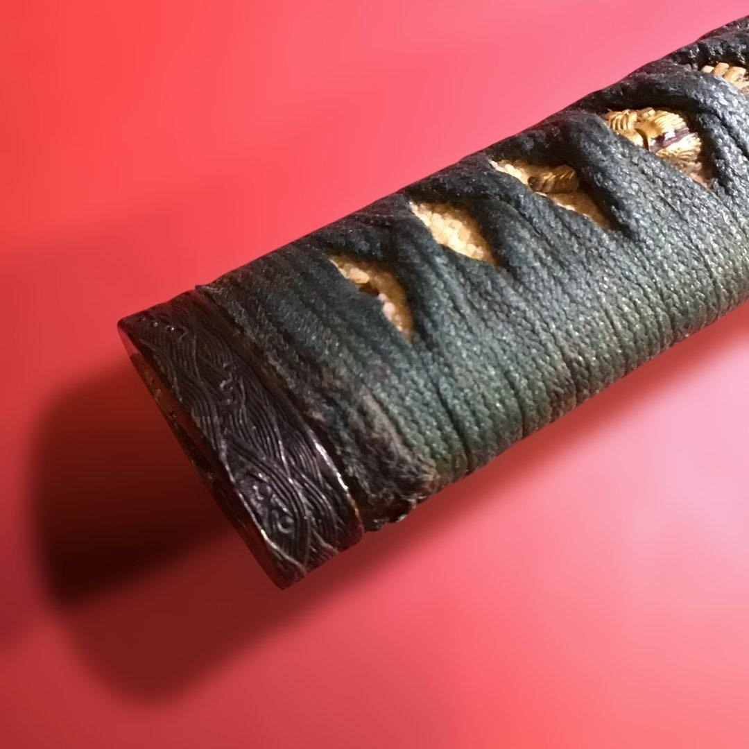 柄　縁頭　青海波彫　金具　目貫鳳凰　　江戸時代　　　　　　書鍔箱