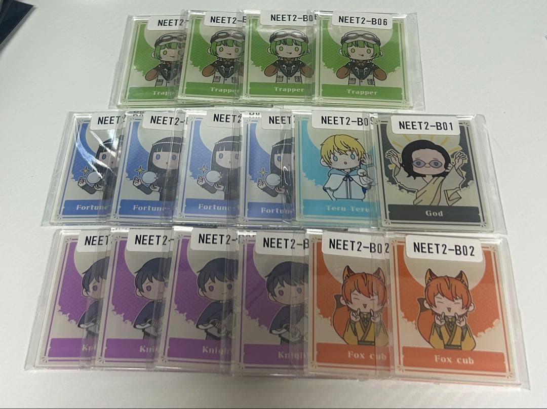 ウェブポンコラボ 第二弾 ニート部 缶バ サイン入りブロマイド アクリルカード