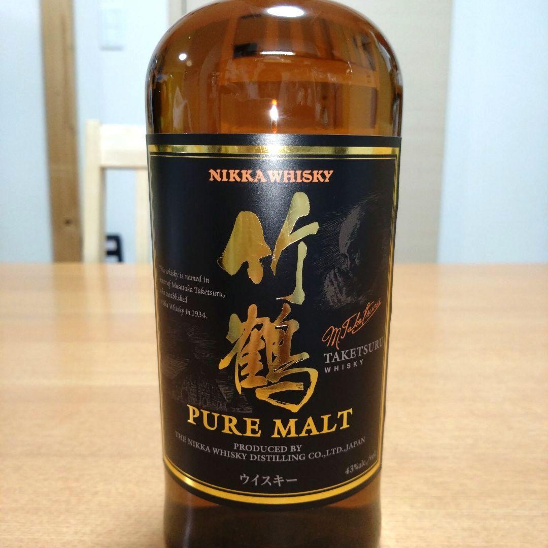 【稀少】◆ニッカウヰスキー◆竹鶴ピュアモルト◆黒ラベル◆終売品◆700ml◆1本