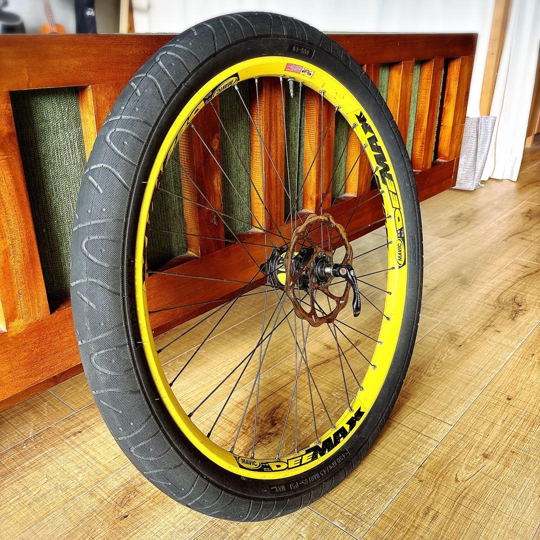Mavic Deemax 完組フロントホイール 希少9mm クイックリリースハブ