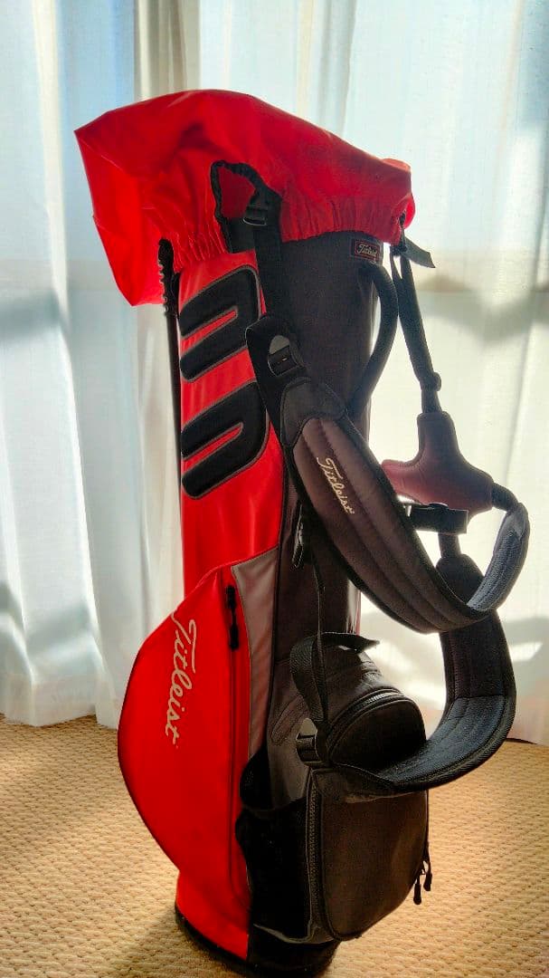タイトリスト ゴルフキャディバッグ レッド