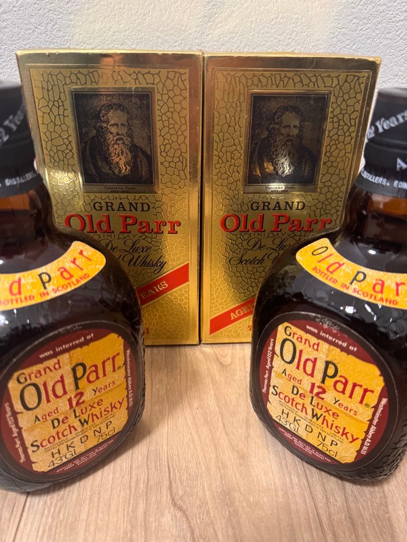 【未開栓】Old Parr 12年 スコッチウイスキー2本セット箱付き