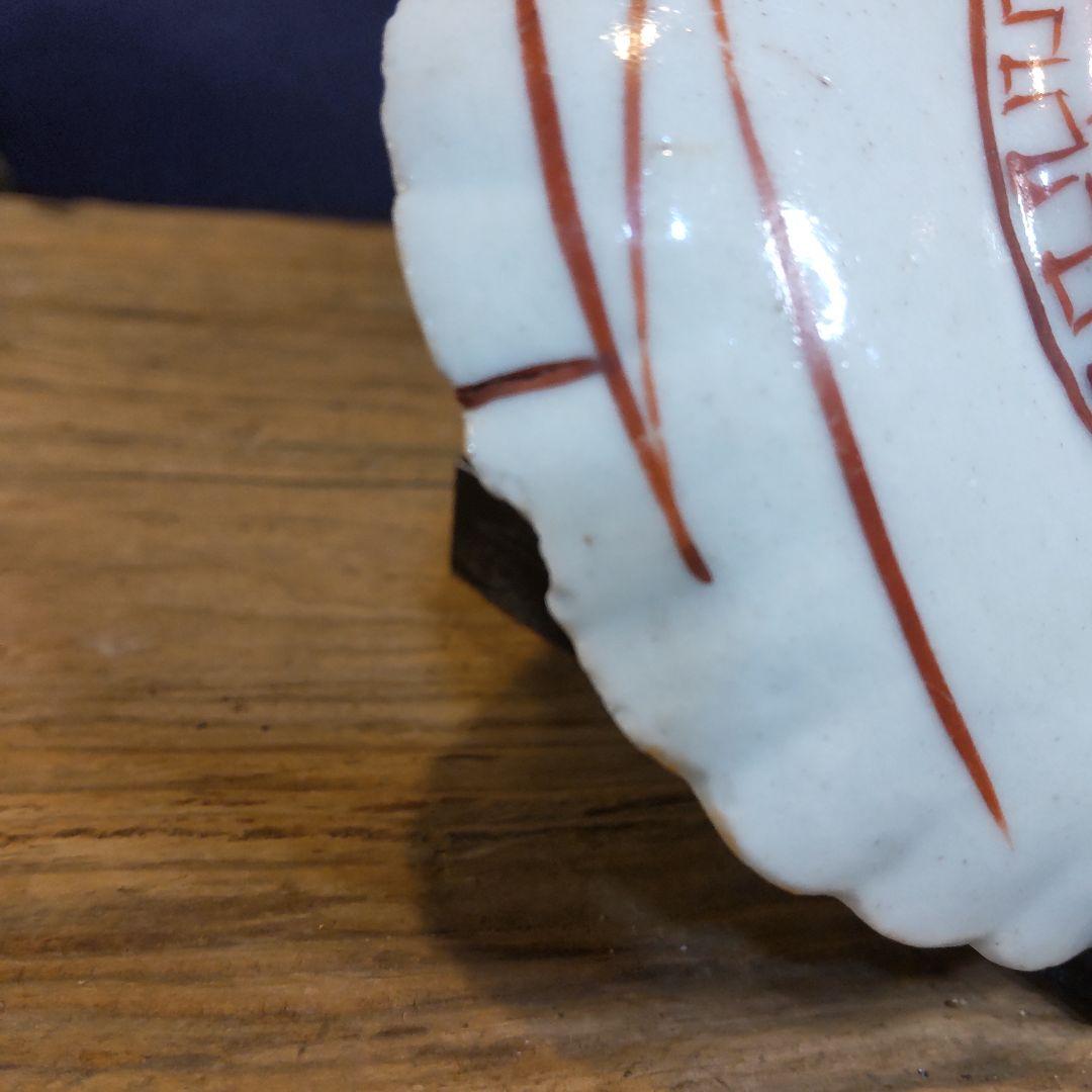 古九谷変形皿～(2ヵ所ケガ有ります)