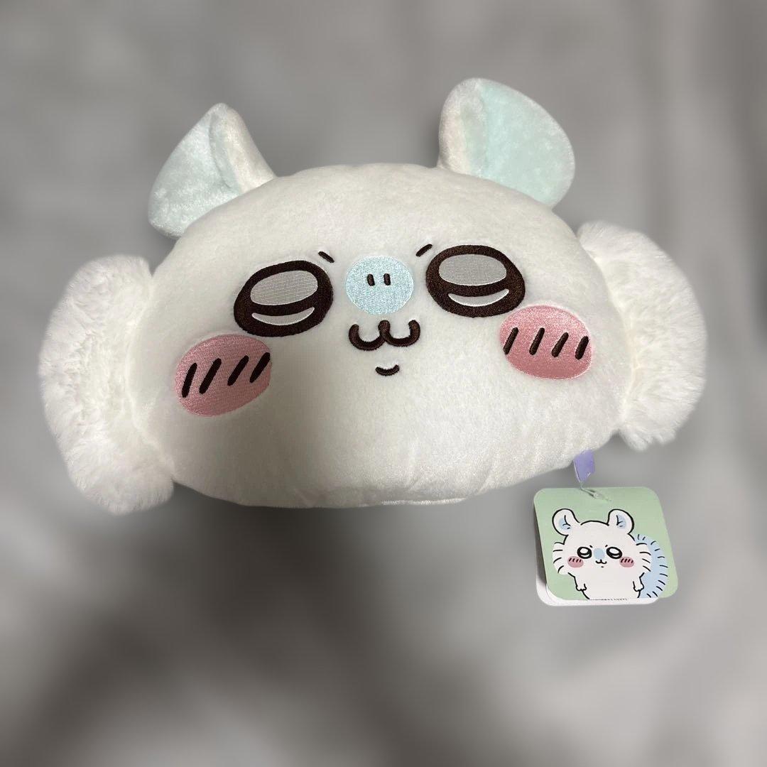 モモンガだらけくじ A賞 超BIG寄り添いぬいぐるみ C賞 おかおクッション