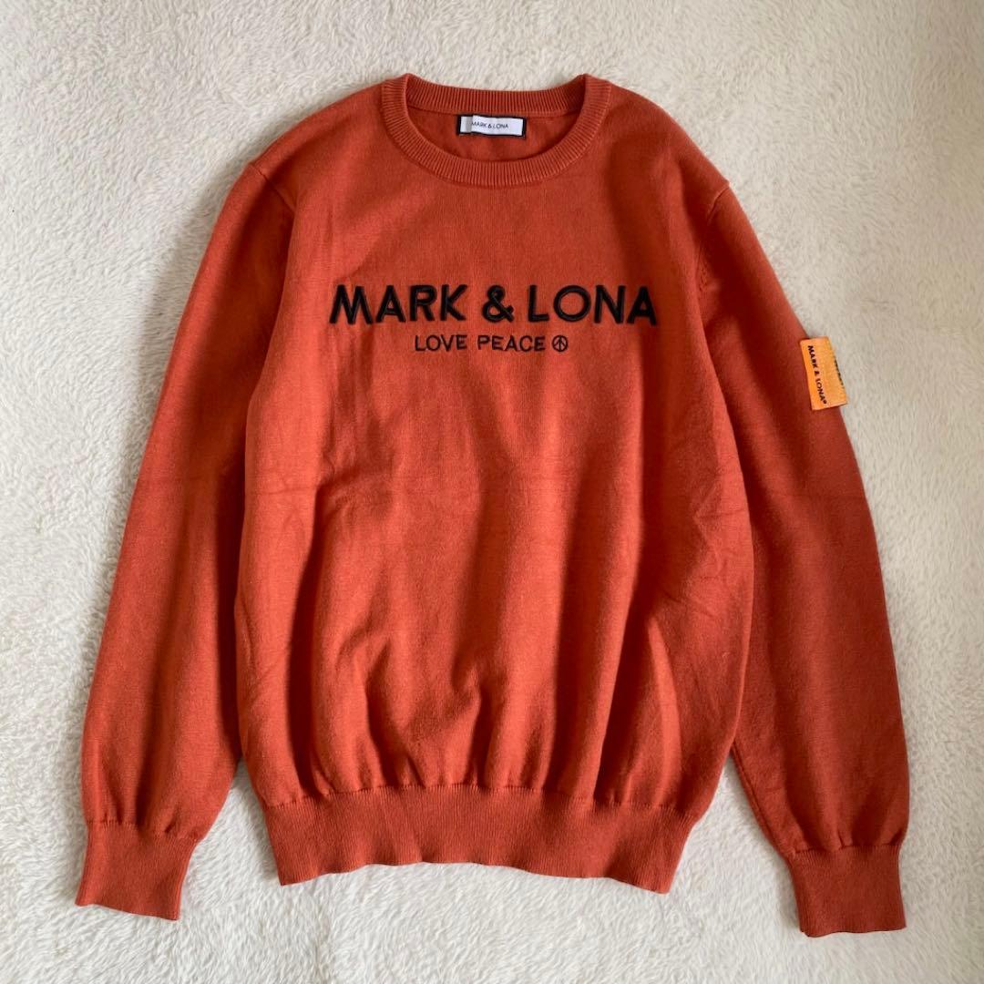 【美品】MARK & LONA ゴルフウェア　ニット　刺繍ロゴM-L