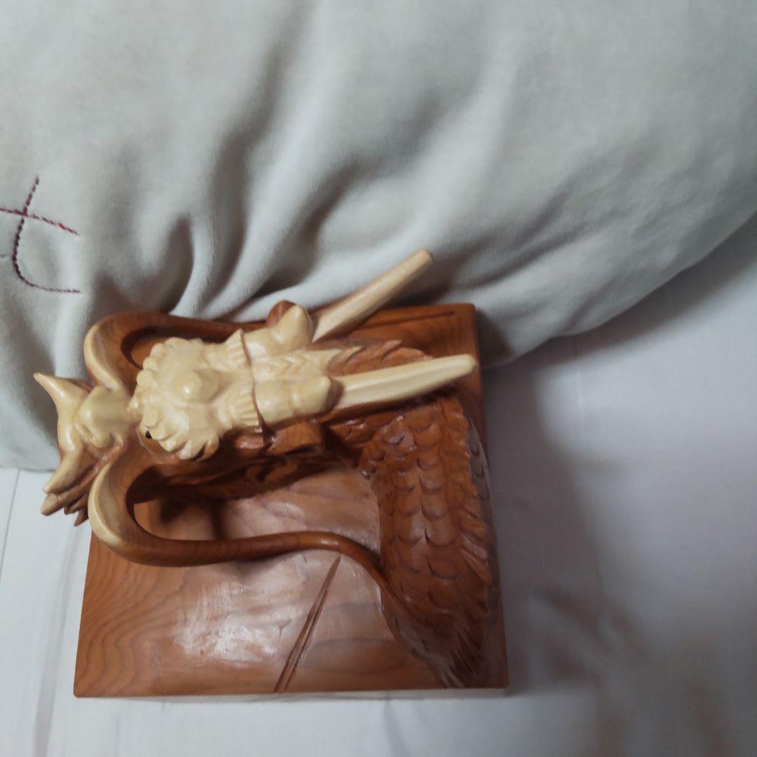 2月セール 飛騨高山 谷口彫刻一位一刀彫 龍箱箱