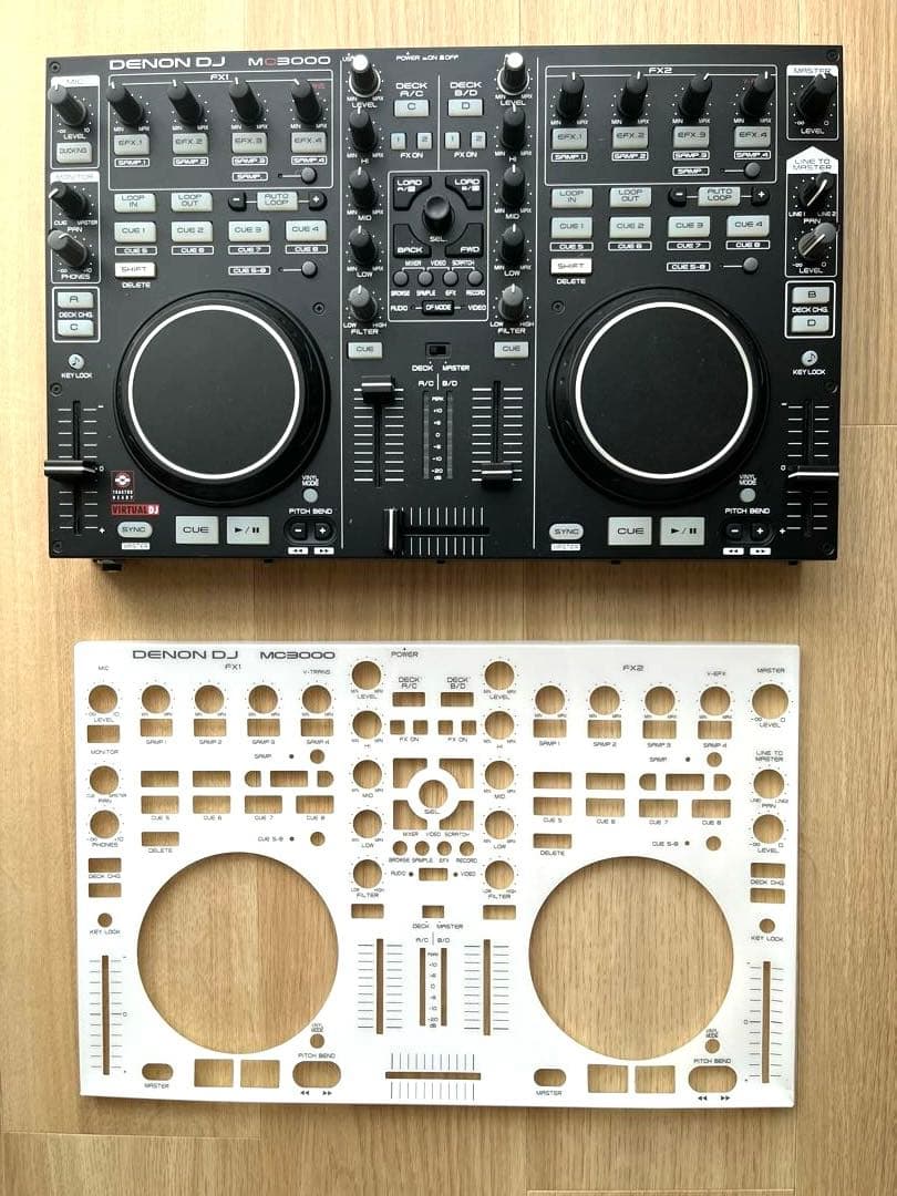 ①DENON DJ MC3000 DJコントローラー 限定白パネル